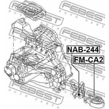 Подвеска коробки передач FEBEST FM-CA2