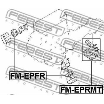 Подвеска двигателя FEBEST FM-EPFR-1