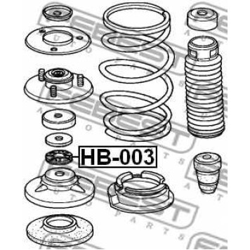 Подшипник опоры стойки амортизатора FEBEST HB-003-1