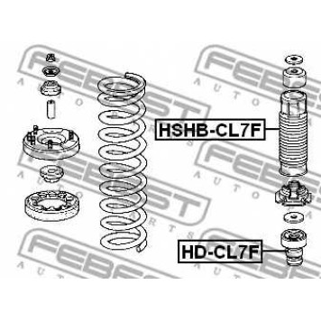 Амортизатор передний для ACURA TL, TSX / HONDA ACCORD VII Tourer, ACCORD, ASCOT, CIVIC, CROSSTOUR, ELYSION, INSPIRE, INTEGRA, LEGEND, PRELUDE <b>FEBEST HD-CL7F</b>