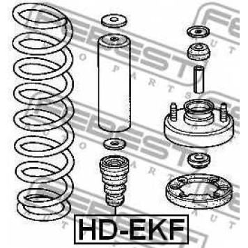 Амортизатор передний для ACURA LEGEND / HONDA ACCORD, ASCOT, CIVIC, CRX, DOMANI, INTEGRA <b>FEBEST HD-EKF</b>-1