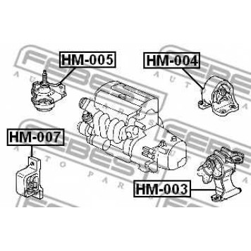 Подвеска двигателя FEBEST HM-005-1