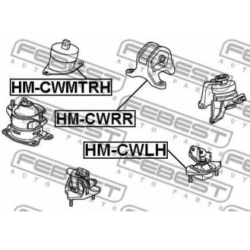 Подвеска двигателя FEBEST HM-CWMTRH