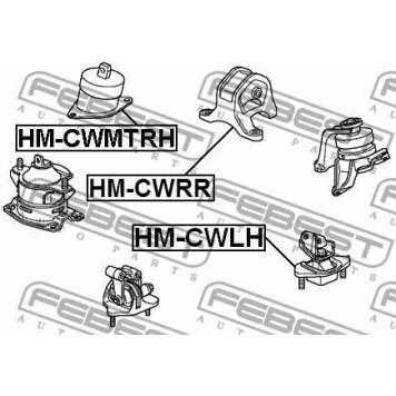 Подвеска двигателя FEBEST HM-CWRR-1