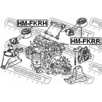 Подвеска двигателя FEBEST HM-FKRH-1