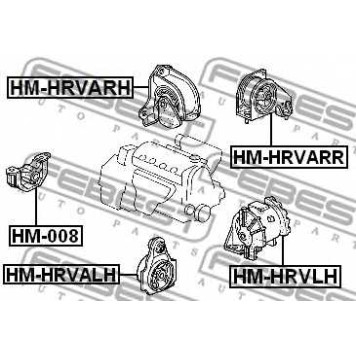 Подвеска двигателя FEBEST HM-HRVARR-1