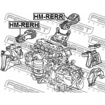 Подвеска двигателя FEBEST HM-RERH