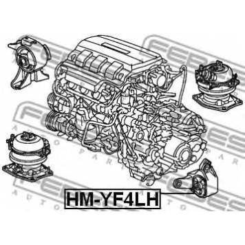 Подвеска двигателя FEBEST HM-YF4LH-1