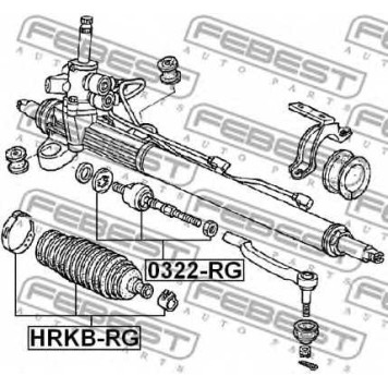 Пыльник рулевого управления FEBEST HRKB-RG