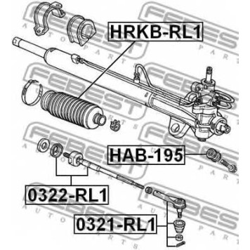 Пыльник рулевого управления FEBEST HRKB-RL1