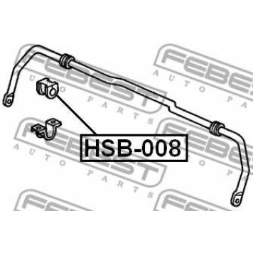 Втулка стабилизатора FEBEST HSB008-1