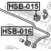 Опора стабилизатора FEBEST HSB-015