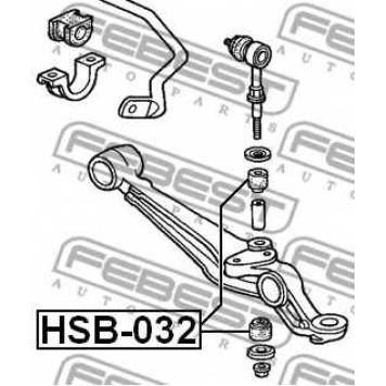 Опора стабилизатора FEBEST HSB-032