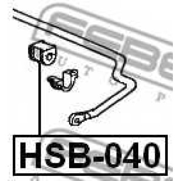 Опора стабилизатора FEBEST HSB-040-1