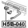 Опора стабилизатора FEBEST HSB-040