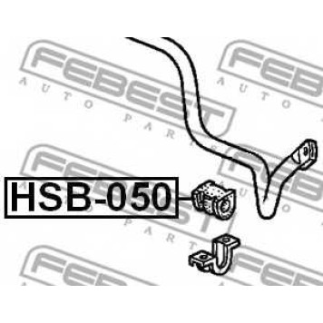 Опора стабилизатора FEBEST HSB-050
