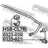 Опора стабилизатора FEBEST HSB-CL7R