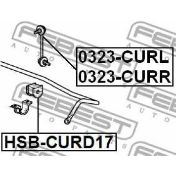 Опора стабилизатора FEBEST HSB-CURD17