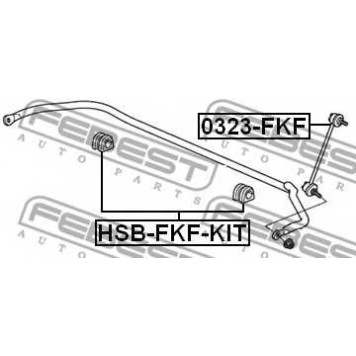 Опора стабилизатора FEBEST HSB-FKF-KIT