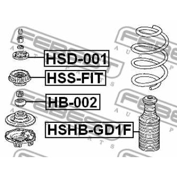 Подвеска амортизатора FEBEST HSD-001-1