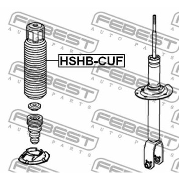 Пыльник амортизатора FEBEST HSHB-CUF-3