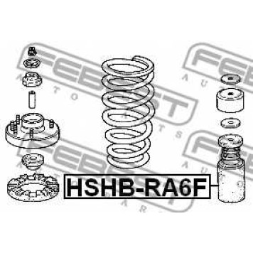 Пыльник амортизатора FEBEST HSHB-RA6F