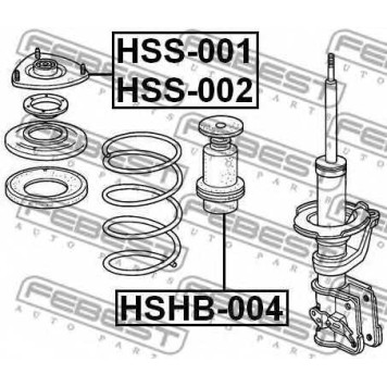 Подвеска амортизатора FEBEST HSS-002