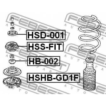 Подвеска амортизатора FEBEST HSS-FIT-1