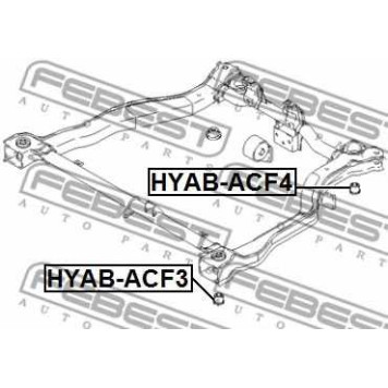 Втулка балки моста FEBEST HYAB-ACF4-1