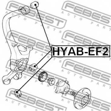 Втулка рычага колесной подвески FEBEST HYAB-EF2-1