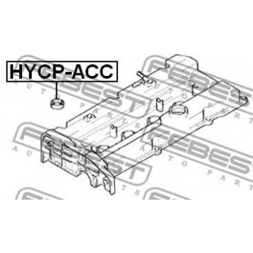 Уплотнительное кольцо, шахта свечи FEBEST HYCP-ACC-1