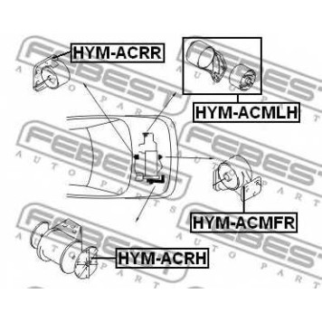 Подвеска двигателя FEBEST HYM-ACMFR-1