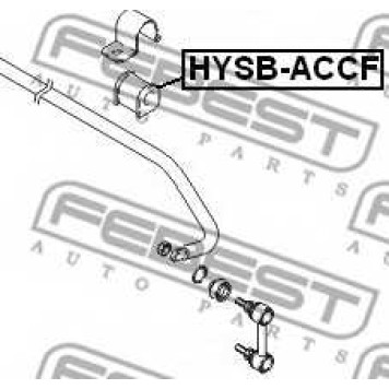 Опора стабилизатора FEBEST HYSB-ACCF
