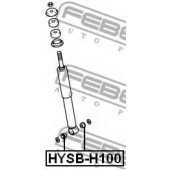 Дистанционная труба, амортизатор FEBEST HYSB-H100
