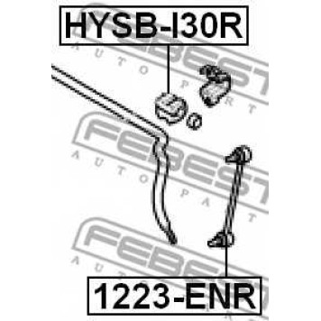 Опора стабилизатора FEBEST HYSB-I30R