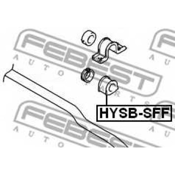 Опора стабилизатора FEBEST HYSB-SFF