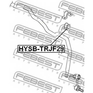 Опора стабилизатора FEBEST HYSB-TRJF29