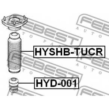 Пыльник амортизатора FEBEST HYSHB-TUCR