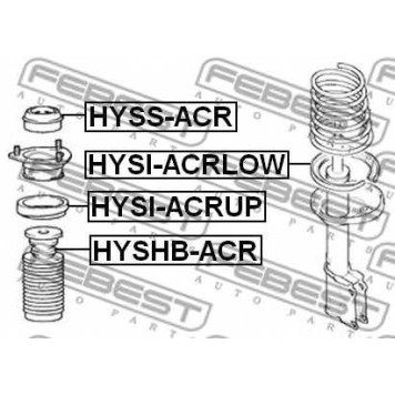 Тарелка пружины FEBEST HYSI-ACRLOW-1