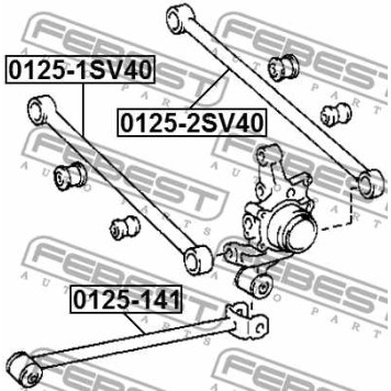 Подвеска рычага независимой подвески колеса FEBEST ISSB-001-1