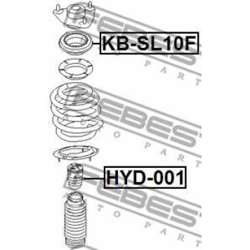 Подшипник опоры стойки амортизатора FEBEST KB-SL10F-1