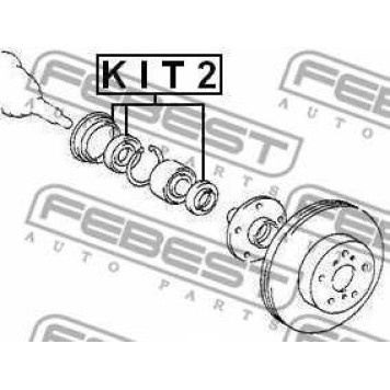 Сальник ступицы колеса FEBEST KIT2-1