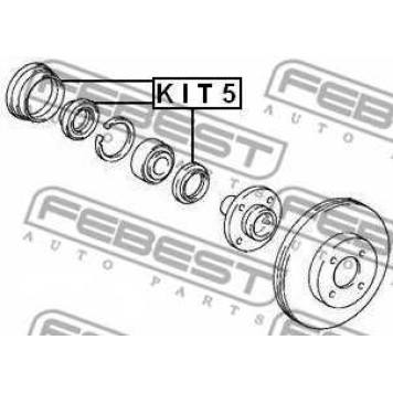 Сальник ступицы колеса FEBEST KIT5-1