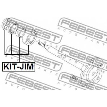 Подшипник приводного вала FEBEST KIT-JIM