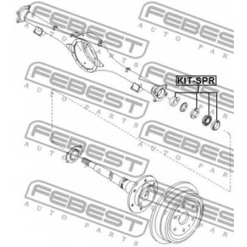 Подшипник приводного вала FEBEST KIT-SPR