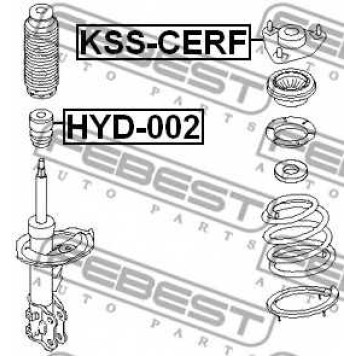 Подвеска амортизатора FEBEST KSS-CERF-1