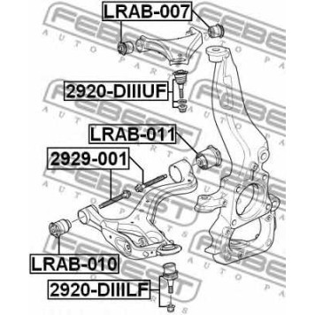 Подвеска рычага независимой подвески колеса FEBEST LRAB-007-1