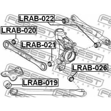 Подвеска рычага независимой подвески колеса FEBEST LRAB-021-1