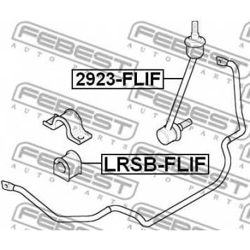 Опора стабилизатора FEBEST LRSB-FLIF
