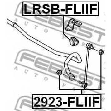 Опора стабилизатора FEBEST LRSB-FLIIF